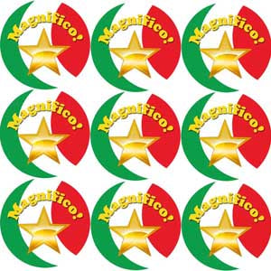 Gold Star Stickers - School Merit Stickers